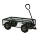 Glitzhome Heavy Duty Green Steel Utility Garden Cart, 550 lbs Weight Capacity