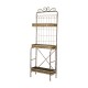 Glitzhome 68"H Rustic Metal Shelf or Planter Rack with 3 Sturdy Tiers