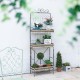 Glitzhome 68"H Rustic Metal Shelf or Planter Rack with 3 Sturdy Tiers