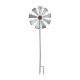 Glitzhome Farmhouse Metal Galvanized Windmill Yard Stake or Wall décor