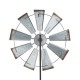 Glitzhome Farmhouse Metal Galvanized Windmill Yard Stake or Wall décor