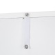 Glitzhome 65.50"H Wooden Floor Storage Cabinet with 3-Shelf and 1 Shutter Door, White