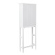 Glitzhome 68.25"H Wooden Free Standing Storage Cabinet Spacesaver, White