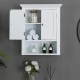 Glitzhome 24"H Wooden Bathroom Wall Mounted Storage Cabinet