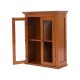 Glitzhome Wooden Bathroom Wall Mounted Storage Cabinet with Double Doors