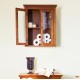 Glitzhome Wooden Bathroom Wall Mounted Storage Cabinet with Double Doors
