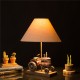 Glitzhome Farmhouse Truck 18.9''H Polyresin Farmhouse Truck Table Lamp with Shade