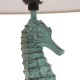 Glitzhome Vintage Seahorse Style Novelty Table Lamp with Burlap Shade