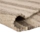 Glitzhome 5.1'Lx3'W Handcrafted Woven Stripe Pattern Heavy Premium Wool Area Rug