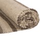 Glitzhome 5.1'Lx3'W Handcrafted Woven Stripe Pattern Heavy Premium Wool Area Rug