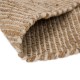 Glitzhome 5.1'Lx3'W Handcrafted Woven Beige Heavy Premium Wool Area Rug