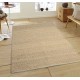 Glitzhome 5.1'Lx3'W Handcrafted Woven Beige Heavy Premium Wool Area Rug