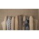 Glitzhome 5.1'Lx3'W Handcrafted Woven Beige Heavy Premium Wool Area Rug