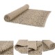 Glitzhome 5'Lx3'W Handcrafted Woven Beige Heavy Premium Wool Area Rug