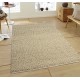 Glitzhome 5'Lx3'W Handcrafted Woven Beige Heavy Premium Wool Area Rug