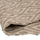 Glitzhome 5'Lx3'W Handcrafted Woven Classic Argyle Pattern Heavy Premium Wool Area Rug