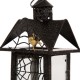 Glitzhome Halloween Iron/Glass Spider Hanging Lantern