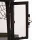 Glitzhome Halloween Iron/Glass Spider Hanging Lantern