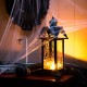 Glitzhome Halloween Iron/Glass Spider Hanging Lantern