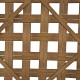 Glitzhome 24"L Brown Bamboo Weaving Basket