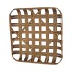 Glitzhome 24"L Brown Bamboo Weaving Basket