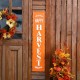 Glitzhome 43"H Enameled Metal "HARVEST" Porch Sign