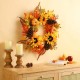 Glitzhome 24"D Yellow/Orange Sunflower Wreath