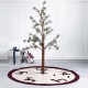 Glitzhome 48"D Fabric Christmas Tree Skirt - Dachshund