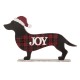 Glitzhome 21.93“L Wooden/Metal Dachshund Porch Sign