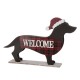 Glitzhome 21.93“L Wooden/Metal Dachshund Porch Sign