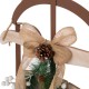 Glitzhome 38.00"H Wooden Sleigh Porch Sign