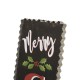 Glitzhome 35.63"H Wooden Black Merry Christmas Porch Sign