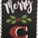 Glitzhome 35.63"H Wooden Black Merry Christmas Porch Sign