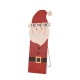 Glitzhome 35.98"H Rusty Metal Santa Decor