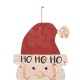 Glitzhome 35.98"H Rusty Metal Santa Decor