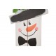 Glitzhome 42.00"H Wooden Snowman Porch Sign - MERRY