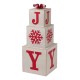 Glitzhome 31.89"H Wooden Block Wording Porch Sign - JOY