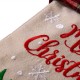 Glitzhome 21''L Embroidered Linen Christmas Stocking - Red Truck