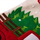 Glitzhome 21''L Embroidered Linen Christmas Stocking - Red Truck