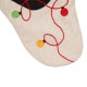 Glitzhome 21''L LED Embroidered Linen Christmas Stocking - Cat