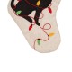 Glitzhome 21''L LED Embroidered Linen Christmas Stocking - Dog