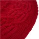 Glitzhome 52"D Knitted Polyester Red Christmas Tree Skirt