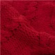 Glitzhome 52"D Knitted Polyester Red Christmas Tree Skirt