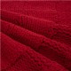 Glitzhome 52"D Knitted Polyester Red Christmas Tree Skirt