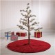 Glitzhome 52"D Knitted Polyester Red Christmas Tree Skirt