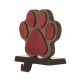 Glitzhome 6.50"H Wooden Metal Paw Stocking Holder