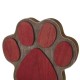 Glitzhome 6.50"H Wooden Metal Paw Stocking Holder