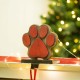 Glitzhome 6.50"H Wooden Metal Paw Stocking Holder