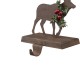 Glitzhome 6.50"H Wooden/Metal Reindeer Stocking Holder