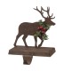 Glitzhome 6.50"H Wooden/Metal Reindeer Stocking Holder